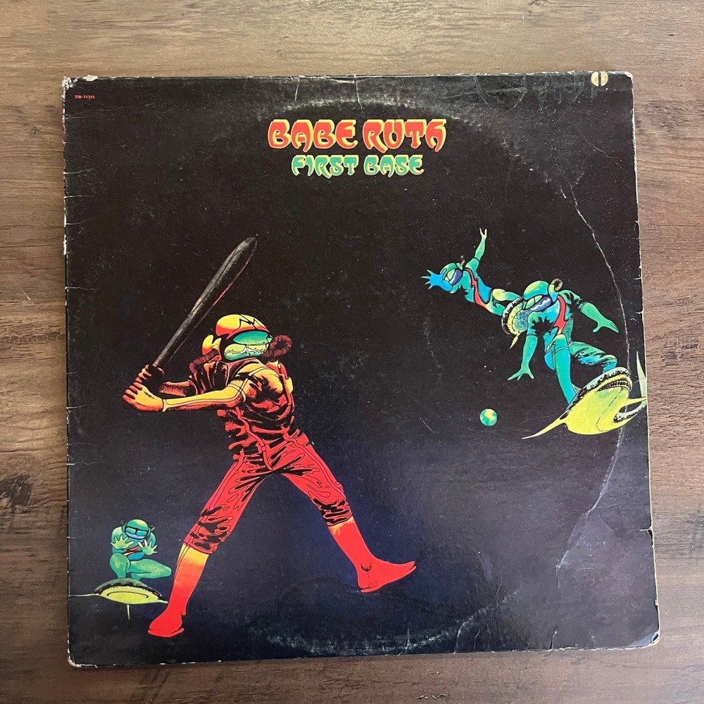 Babe Ruth First Base Vinyl LP Harvest SW-11151 Roger Dean Art 1973 Canada Press